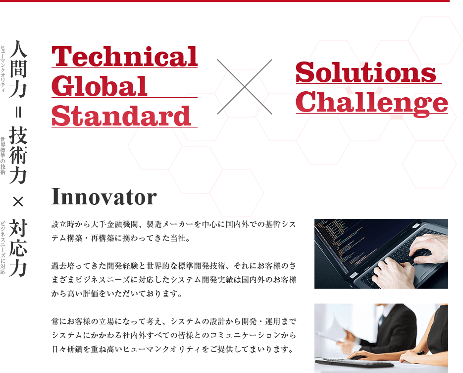 人間力＝技術力×対応力